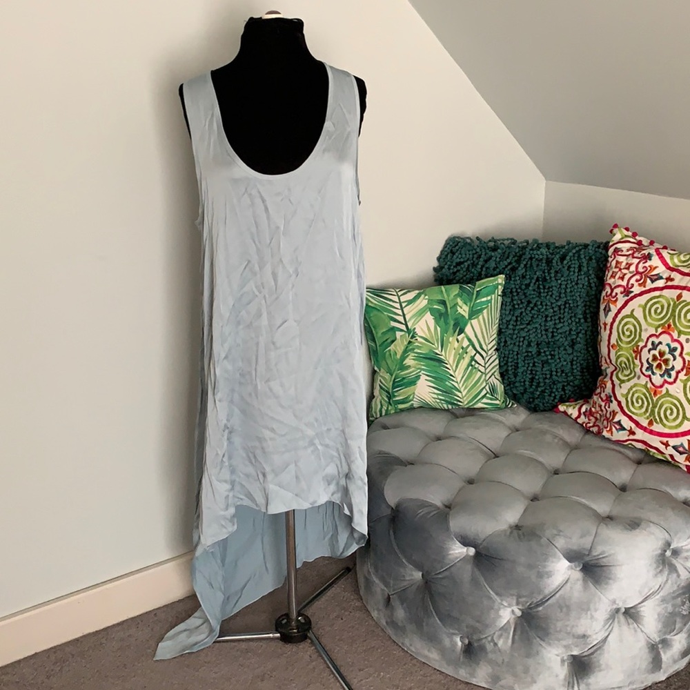 BCBG asymmetrical hem high low slip dress